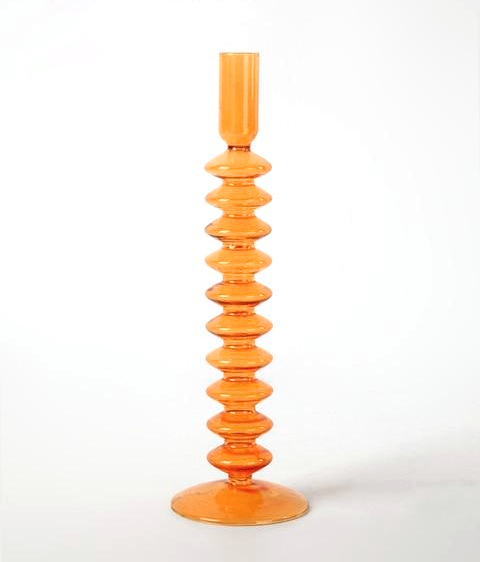 Bougeoirs en Verre Trampoline – Design Géométrique Coloré