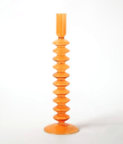 Bougeoirs en Verre Trampoline – Design Géométrique Coloré