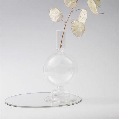 Bougeoirs en Verre Trampoline – Design Géométrique Coloré