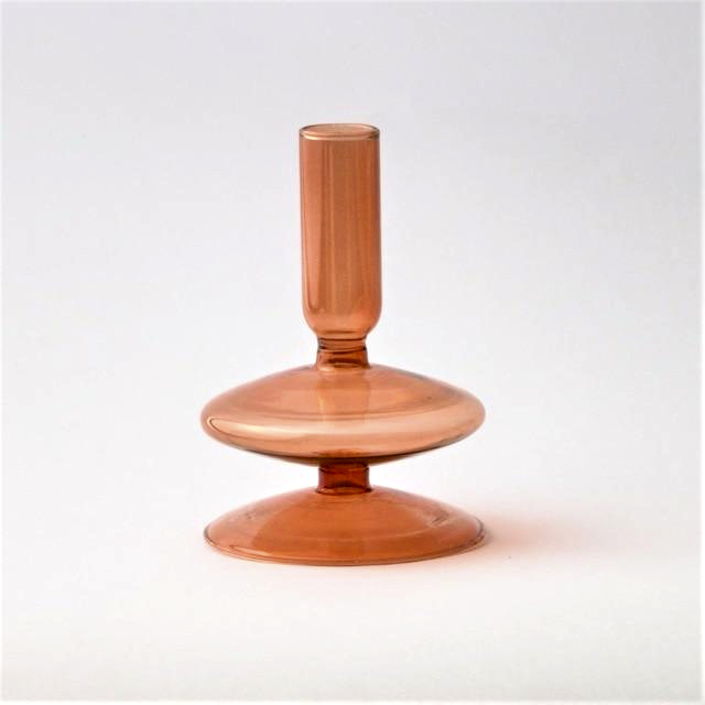 Bougeoirs en Verre Trampoline – Design Géométrique Coloré