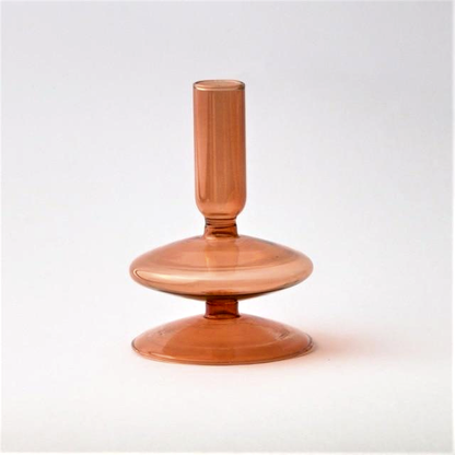 Bougeoirs en Verre Trampoline – Design Géométrique Coloré