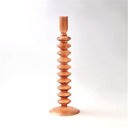 Bougeoirs en Verre Trampoline – Design Géométrique Coloré