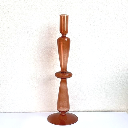 Bougeoirs en Verre Trampoline – Design Géométrique Coloré