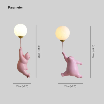 Applique Murale LED Ours – Lampe Design Enfant
