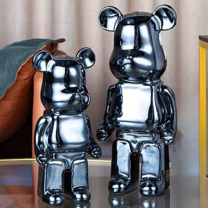 Sculpture Décorative Ours Moderne – Touche Fantaisie pour Intérieur Créatif