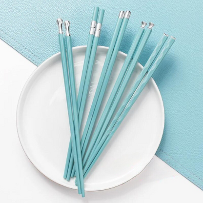 Baguettes Réutilisables Élégantes – Lot de 5 Paires pour Repas Raffinés