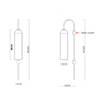 Applique Murale Moderne en Laiton et Verre Coloré
