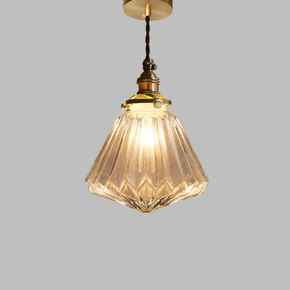 Suspension en Verre Cristal | Lampe Élégante pour Éclairage Raffiné