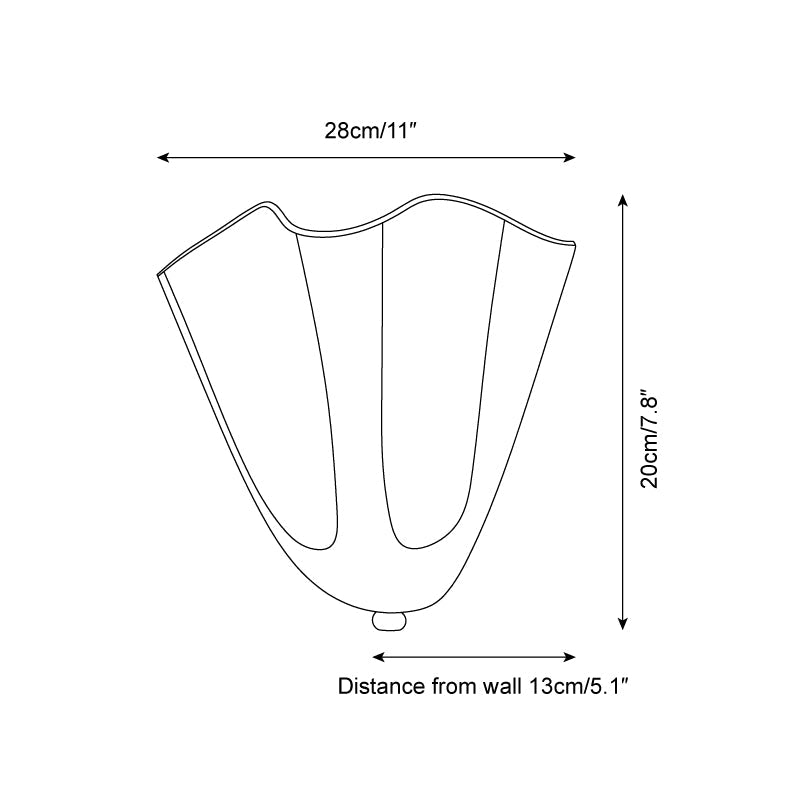 Applique Murale Vera, Verre Soufflé à la Main, LED