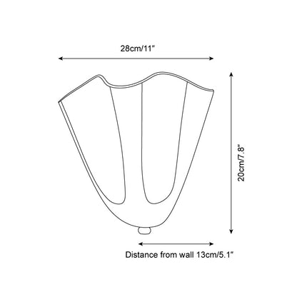 Applique Murale Vera, Verre Soufflé à la Main, LED