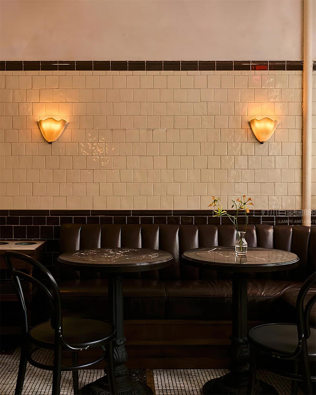 Applique Murale Vera, Verre Soufflé à la Main, LED