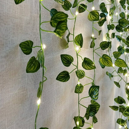 Guirlande Feuillage LED 10M, Ambiance Déco Naturelle