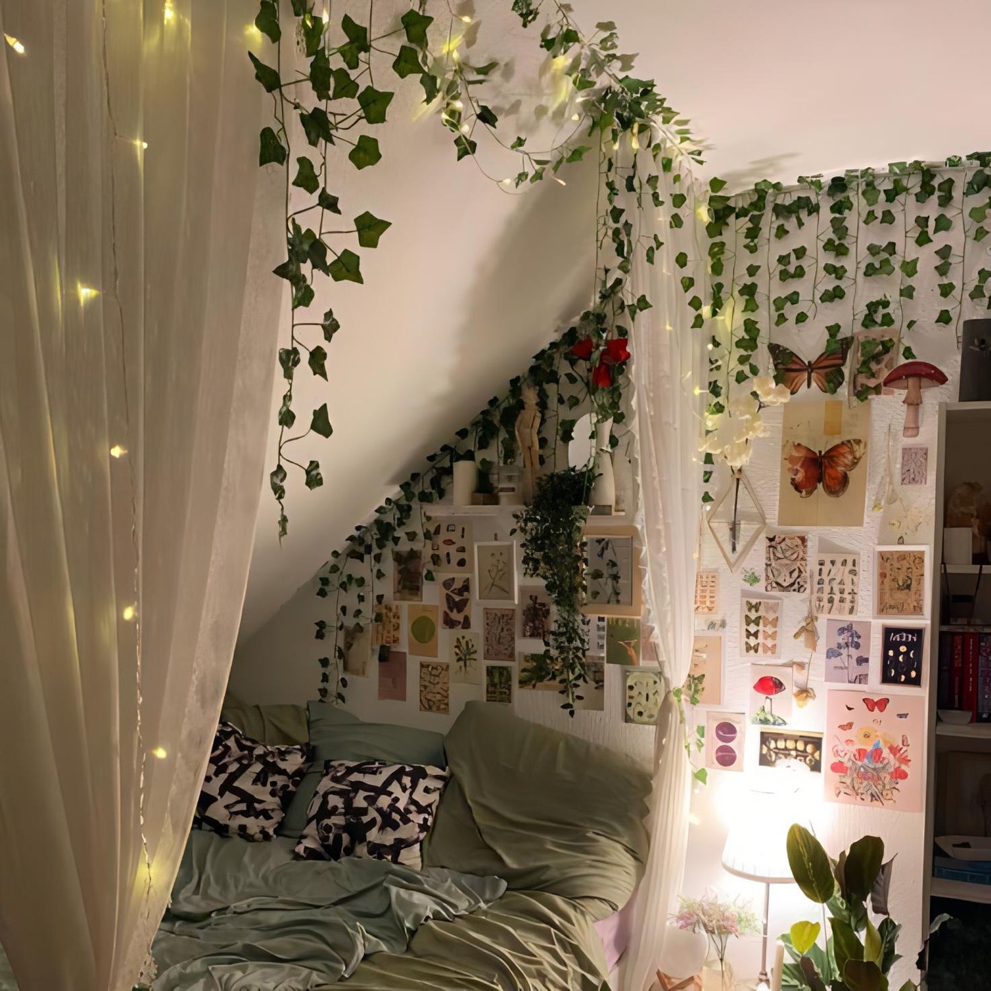 Guirlande Lierre Artificiel x12, Déco Intérieure Extérieure