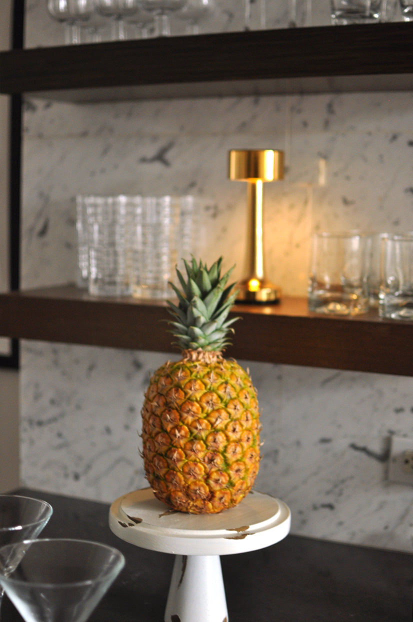 Vintage Bar LED - Lampe de Table Sans Fil Élégante en Métal Doré