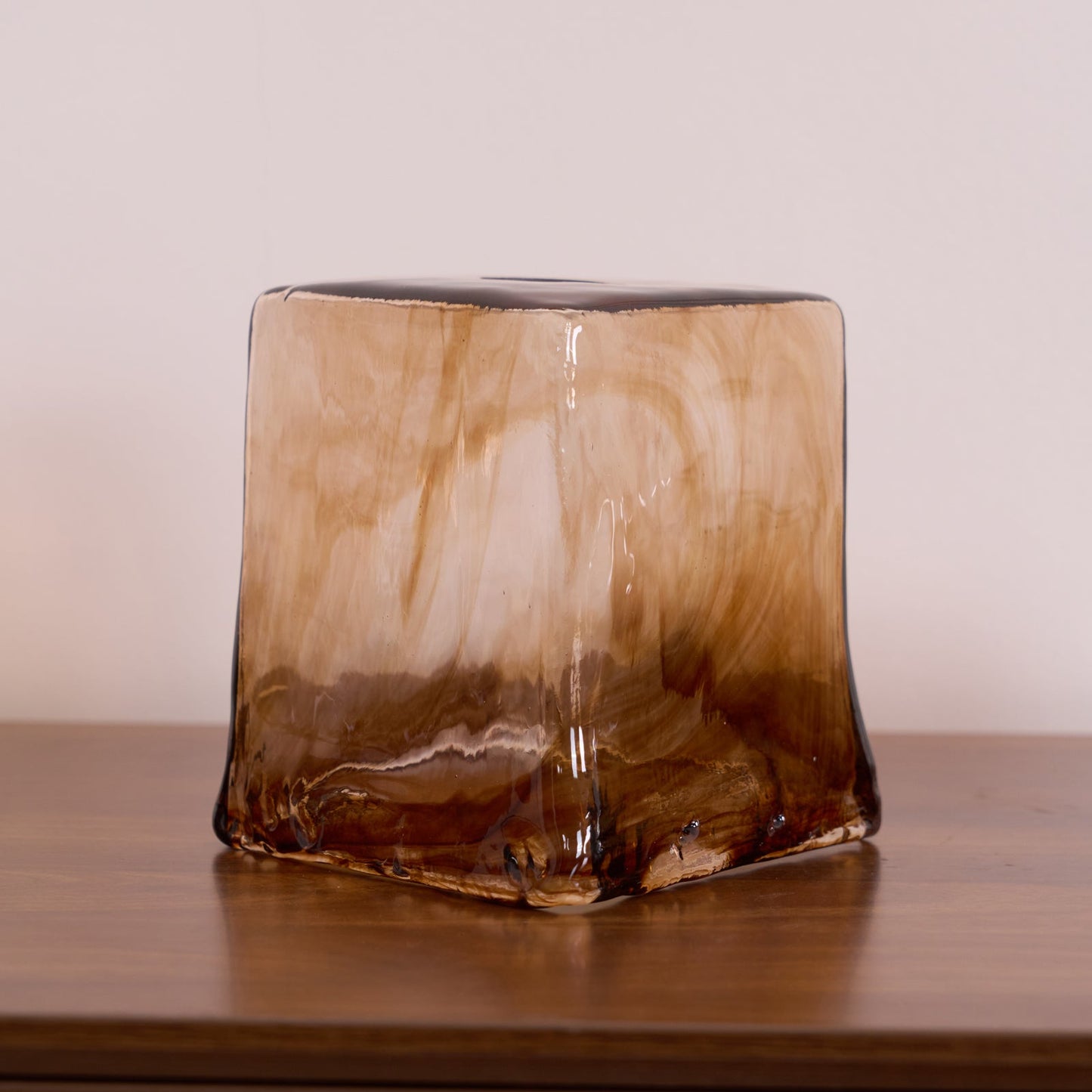 Suspension en Verre et Laiton – Élégance Vintage pour un Intérieur Raffiné