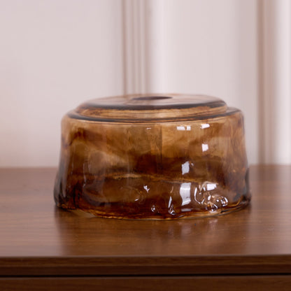 Suspension en Verre et Laiton – Élégance Vintage pour un Intérieur Raffiné