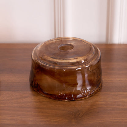 Suspension en Verre et Laiton – Élégance Vintage pour un Intérieur Raffiné