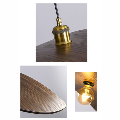 Suspension Bois Wabi-Sabi Japandi, Design Minimaliste