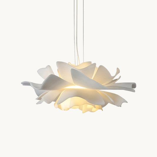 Suspension Lotus Blanche – Élégance Florale pour un Intérieur Moderne