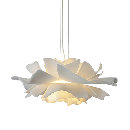 Suspension Lotus Blanche – Élégance Florale pour un Intérieur Moderne