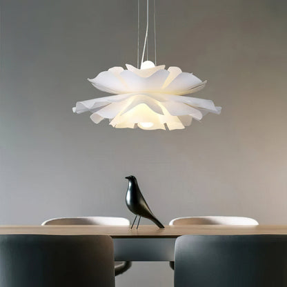 Suspension Lotus Blanche – Élégance Florale pour un Intérieur Moderne