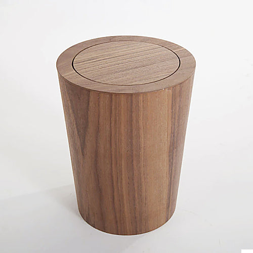 Poubelle Design en Bois Placage 9L avec Couvercle