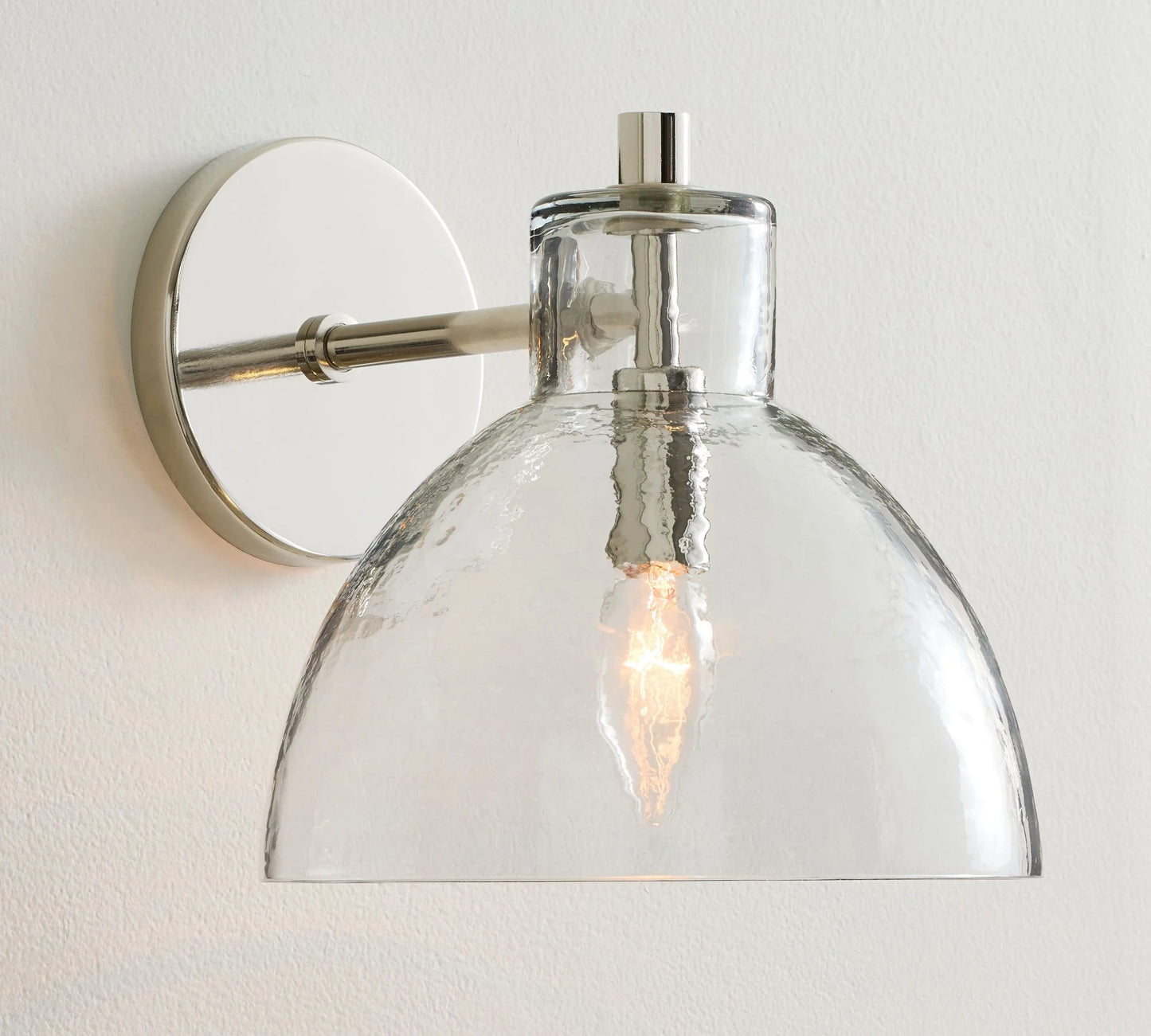 Applique Murale Xeno Verre Recyclé, Laiton Brossé ou Noir