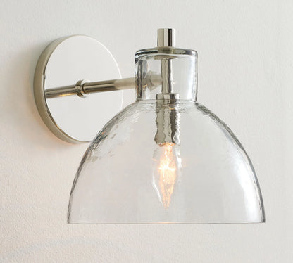 Applique Murale Xeno Verre Recyclé, Laiton Brossé ou Noir