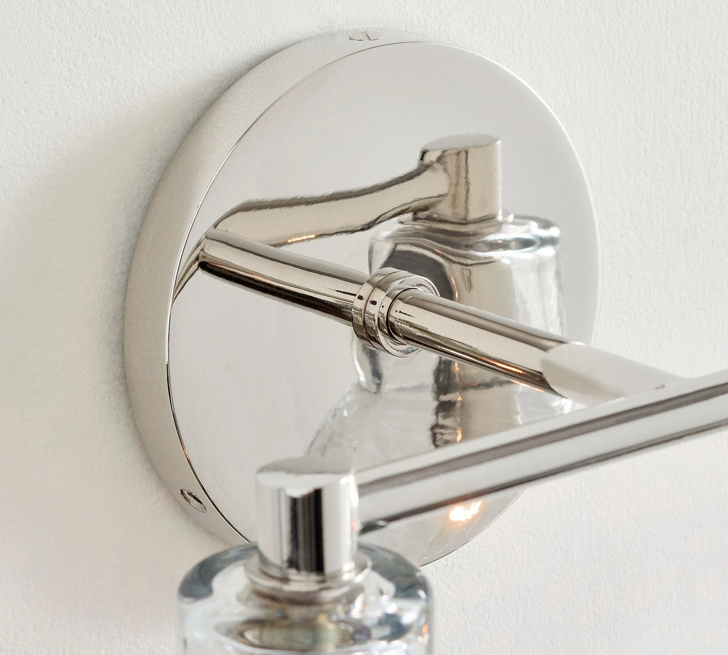 Applique Murale Xeno Verre Recyclé, Laiton Brossé ou Noir