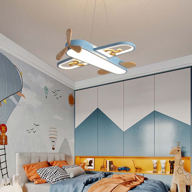 Plafonnier LED Enfant en Forme d’Avion