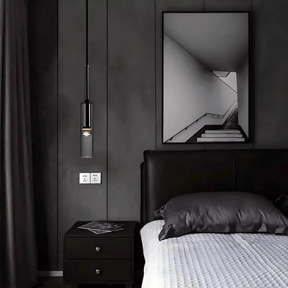 Suspension Design Verre Fumé E27 – Collection Abacus