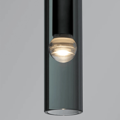 Suspension Design Verre Fumé E27 – Collection Abacus