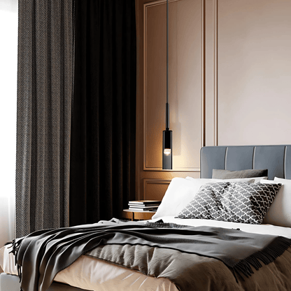 Suspension Design Verre Fumé E27 – Collection Abacus