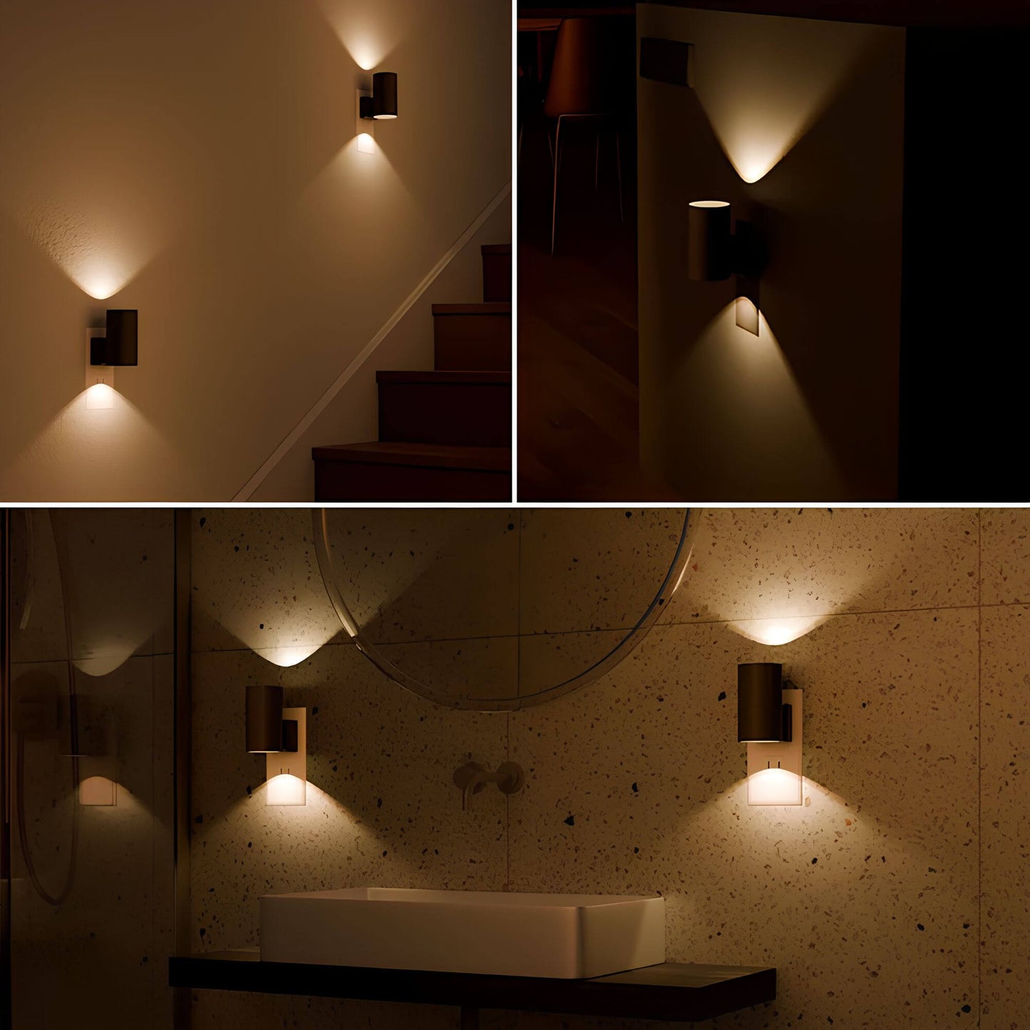 NightNova | Veilleuse LED Dimmable Plug-In | Luminosité Réglable pour Chambres et Couloirs