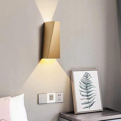Applique Murale Dorée Design – LED 2x6W Aluminium Or