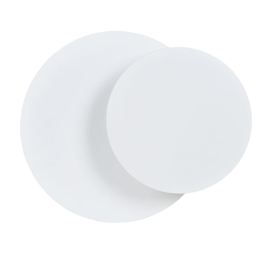 Applique Murale Blanche Ronde G9 Bois et Acier IP20
