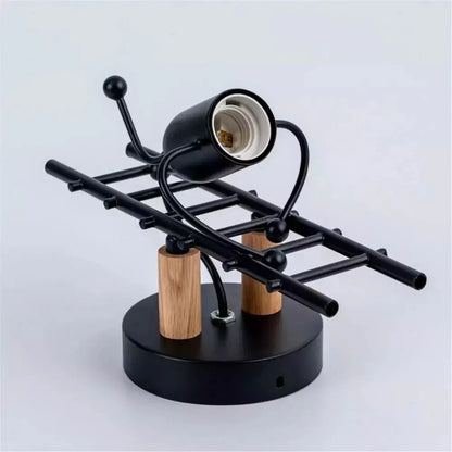 Applique Murale Bonhomme, LED E27 Design Fer