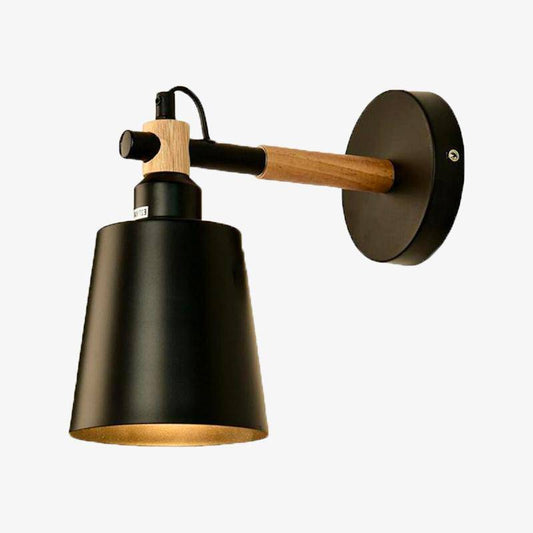 Nordic – Applique Murale LED en Bois et Métal Design Moderne