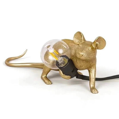 Lampe de Table Art Déco | Design Souris Élégant