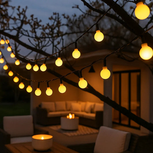 Guirlande Solaire LED Extérieure – Ambiance Lumineuse Éco-Responsable pour Vos Soirées en Plein Air