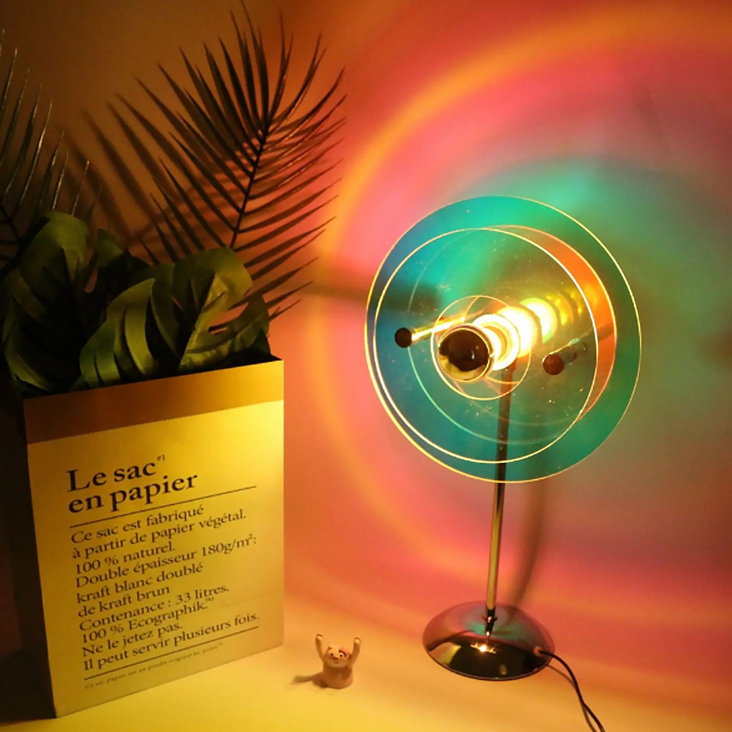 Lampe de Table Ambiance Acrylique Bauhaus – Élégance Moderne et Effet Couché de Soleil