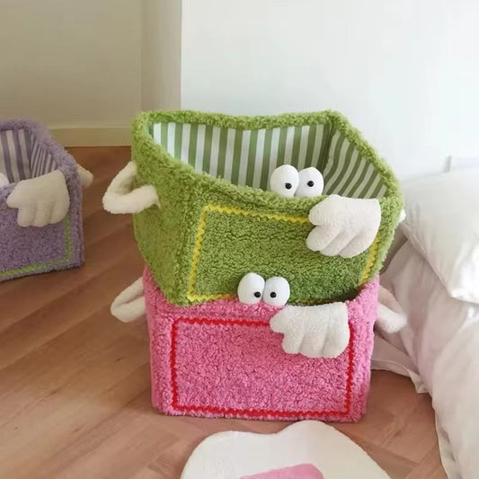 Panier de Rangement Pliable en Tissu Motif Cartoon