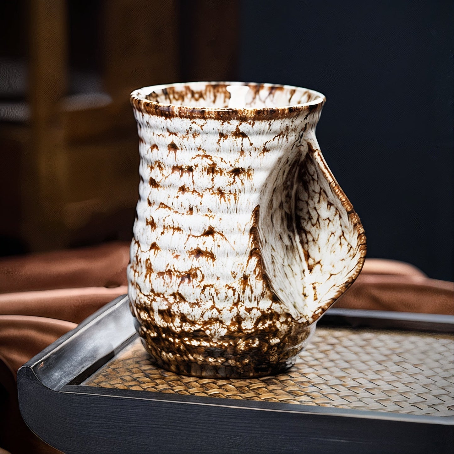 Grandes Tasses à Café Céramiques Abstraites