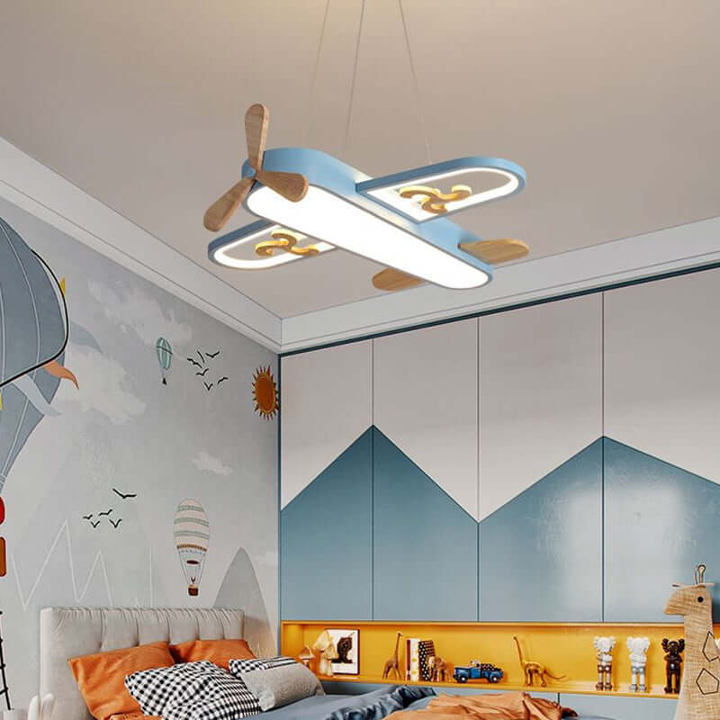 Plafonnier LED Enfant en Forme d’Avion