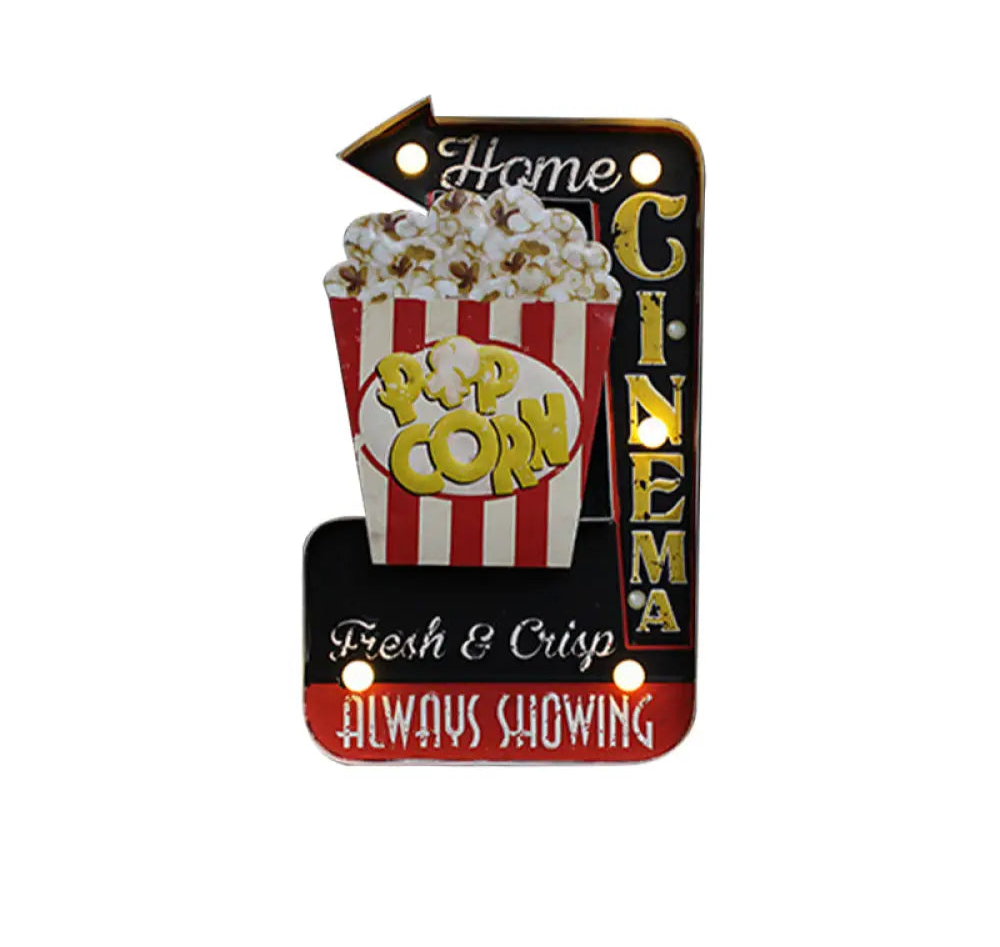 Applique LED Murale Métal, Motif Bière/Voiture/Ancre