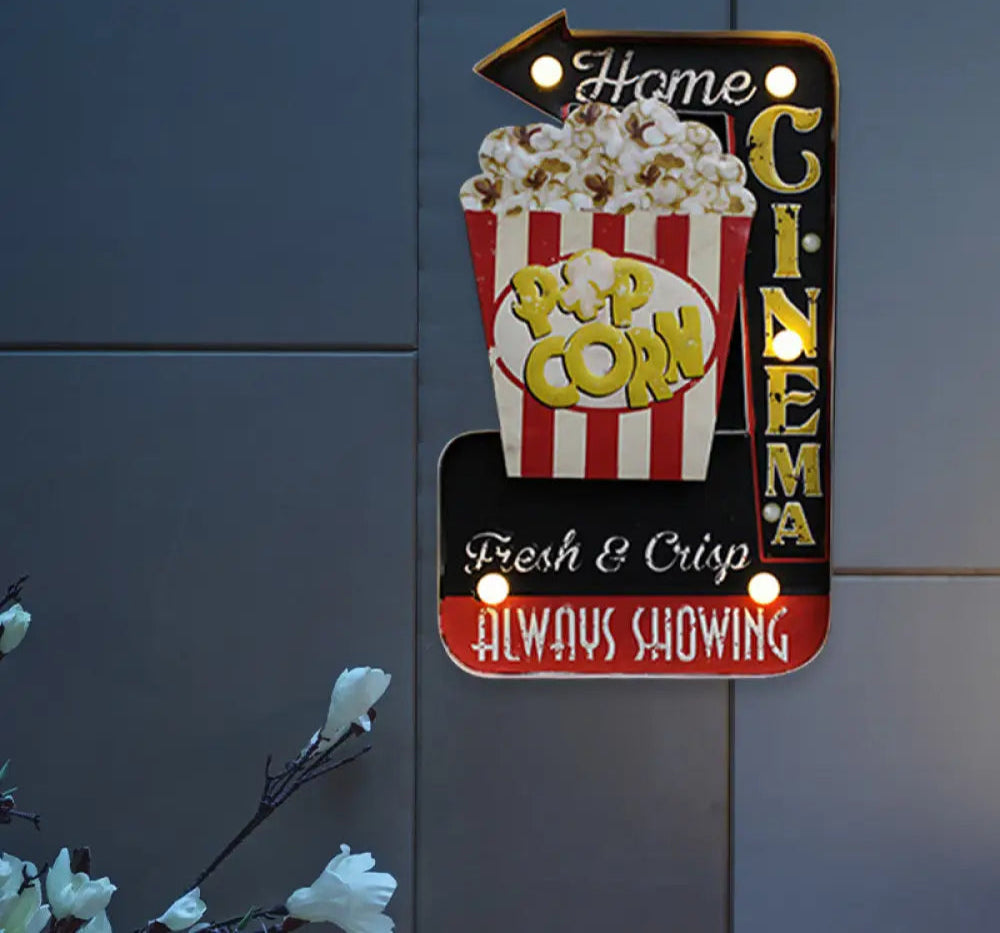 Applique LED Murale Métal, Motif Bière/Voiture/Ancre