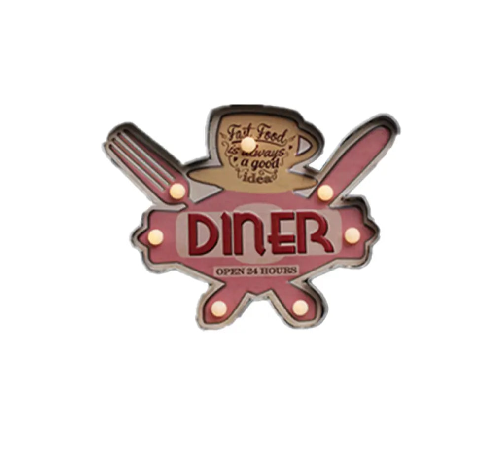 Applique LED Murale Métal, Motif Bière/Voiture/Ancre