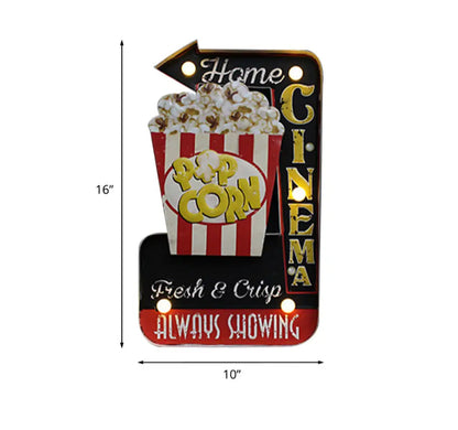 Applique LED Murale Métal, Motif Bière/Voiture/Ancre