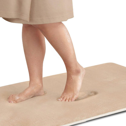 Tapis de Bain Mousse Mémoire, Antidérapant et Doux