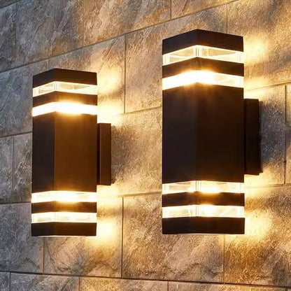 Applique Murale Double Faisceau LED Extérieur Étanche Aluminium